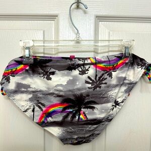 OP Hawaiian Tropical Rainbow string tie  Bikini Bottom size XL (15-17)